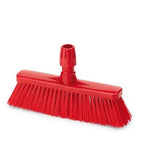 IGEAX SHORT BROOM, RED, MEDIUM BRISTLE - Mabrook Hotel Supplies